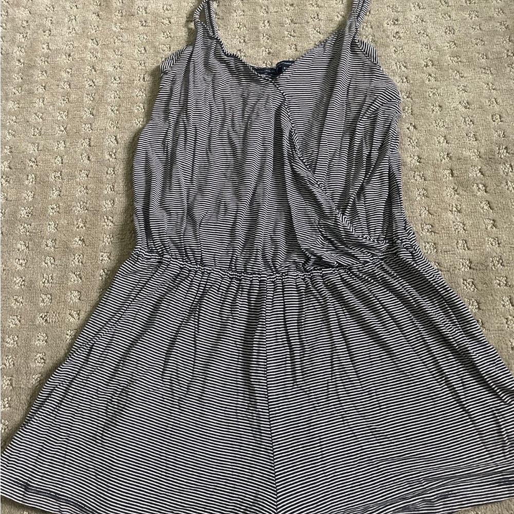 Striped Sleeveless Romper